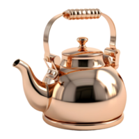 3D Rendering of a Teapot on Transparent Background - png