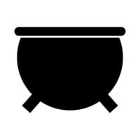 Cauldron icon on white background vector