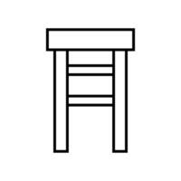 Bar stool icon on white background vector