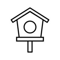 bird house icon on white background vector