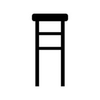 Bar stool icon on white background vector