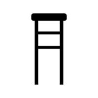 Bar stool icon on white background vector