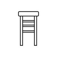 Bar stool icon on white background vector