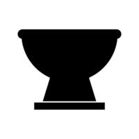 Bowl icon on white background vector