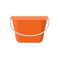 Bucket on white background vector