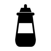 Baby bottle icon on white background vector