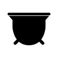 Cauldron icon on white background vector