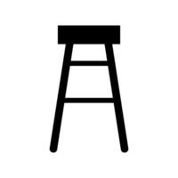 Bar stool icon on white background vector