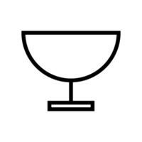 Bowl icon on white background vector