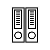 Binder icon on white background vector