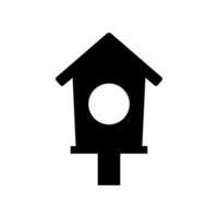 bird house icon on white background vector