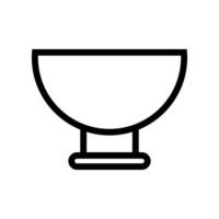 Bowl icon on white background vector