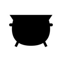 Cauldron icon on white background vector