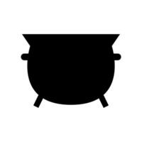 Cauldron icon on white background vector