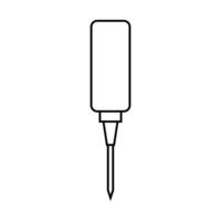 Awl icon on white background vector