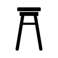 Bar stool icon on white background vector