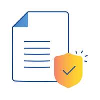 Data Security and Privacy. Secure Document and Data Privacy Integration vector