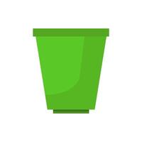 Bucket on white background vector