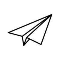 Paper plane in vector