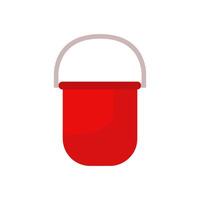 Bucket on white background vector