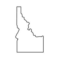 Idaho map in vector