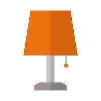 Bedside lamp in vector