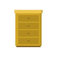 Bedside table in vector