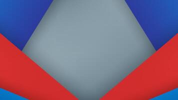 Abstract red and blue material design on grey background. Template for cover, business presentation, web design and brochure. Copy space for text. vector