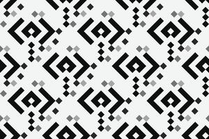 Retro black and white geometric pattern background, abstract square lines art. Trendy bauhaus pattern backgrounds vector