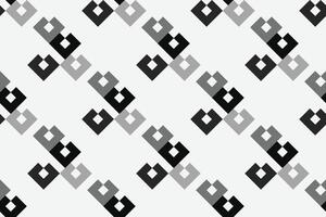 Retro black and white geometric pattern background, abstract square lines art. Trendy bauhaus pattern backgrounds vector