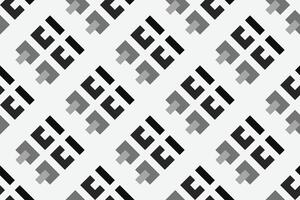 Retro black and white geometric pattern background, abstract square lines art. Trendy bauhaus pattern backgrounds vector