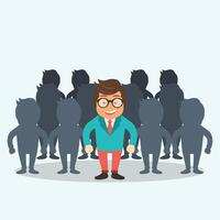 Find the right person for the job concept. Hiring and recruiting new employees. Flat design vector