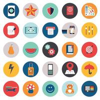 Business and management icon set for websites and mobile applications. Flat illustration vector