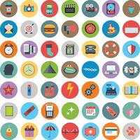 Business and management icon set for websites and mobile applications. Flat illustration vector