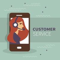 negocio cliente cuidado Servicio concepto. íconos conjunto de contacto a nosotros, apoyo, ayuda, teléfono llamada y sitio web hacer clic. plano ilustración vector