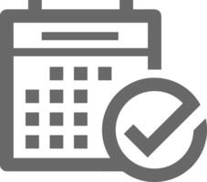 Calendar Icon symbol image vector