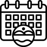 Calendar Icon symbol image vector