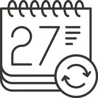 Calendar Icon symbol image vector