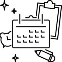 Calendar Icon symbol image vector