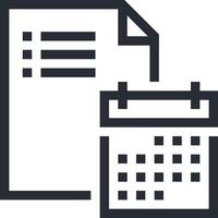 Calendar Icon symbol image vector