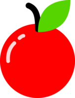 äpple frukt doodle ikon png