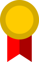 médaille gagnant avec rouge ruban icône png