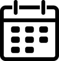 Calendar Icon symbol image vector