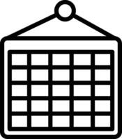 calendario icono símbolo imagen vector