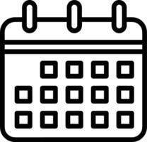 Calendar Icon symbol image vector