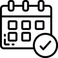 Calendar Icon symbol image vector