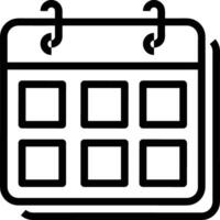 Calendar Icon symbol image vector