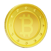 3d illustration bitcoin png