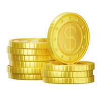 3D-Darstellung Münzen png