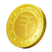 3d illustration indisk rupee symbol png